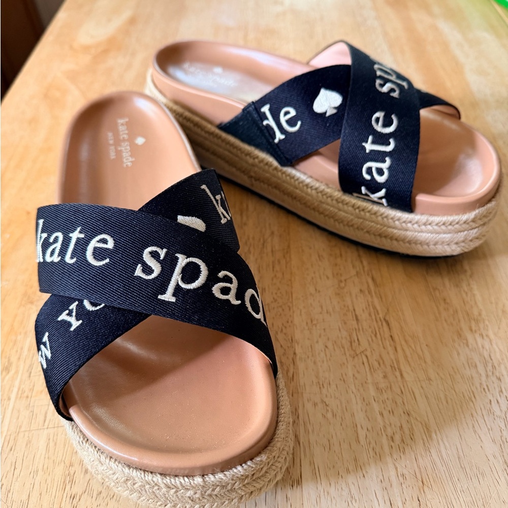KATE SPADE Piper Flatform Black Sz 9 BRAND NEW IN BOX! - Picture 7 of 10